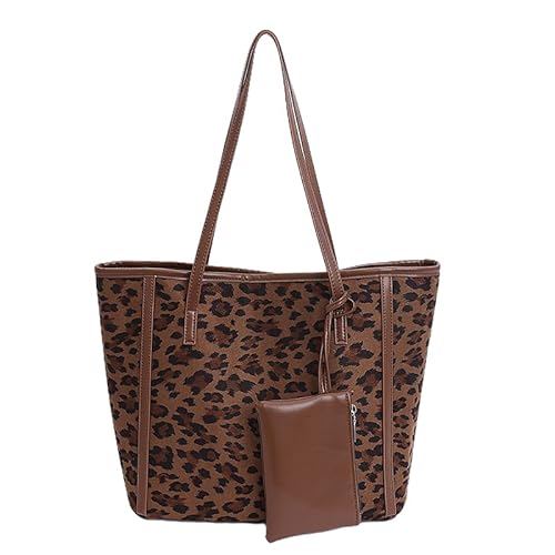 Cheetah Leopard Print Tasche große Reisehandtasche for Frauen (hellbraun) von Generic