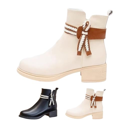 Chelsea Boots Damen Mit Absatz - Stiefeletten Damen Winter Kurzschaft Boots Stiefel Blockabsatz Lederstiefel rutschfest Reitstiefel Rundzehe Springerstiefel Pu Leder Schlupfstiefel Chelsea Boots Damen Mit Absatz - Stiefeletten Damen Winter Kurzschaft Boots Stiefel Blockabsatz Lederstiefel rutschfest Reitstiefel Rundzehe Springerstiefel Pu Leder Schlupfstiefel von Generic