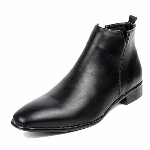 Chelsea Boots Männer Casual Anzugstiefel Schwarz Braun Grau Ankle Classic Side Zipper Stiefel Für Männer,Schwarz,47.5 EU Chelsea Boots Männer Casual Anzugstiefel Schwarz Braun Grau Ankle Classic Side Zipper Stiefel Für Männer,Schwarz,47.5 EU von Generic