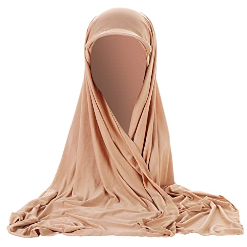 Chic Hijab Für Damen Türkisch Kopftuch Muslim Damen Visor Bandana mit Schirm Haarband Baumwolle Beanie Frauen Konfektionskleidung Schal Kleider, Muslim Weicher Jersey Kopftücher, Burka Chic Hijab Für Damen Türkisch Kopftuch Muslim Damen Visor Bandana mit Schirm Haarband Baumwolle Beanie Frauen Konfektionskleidung Schal Kleider, Muslim Weicher Jersey Kopftücher, Burka von Generic