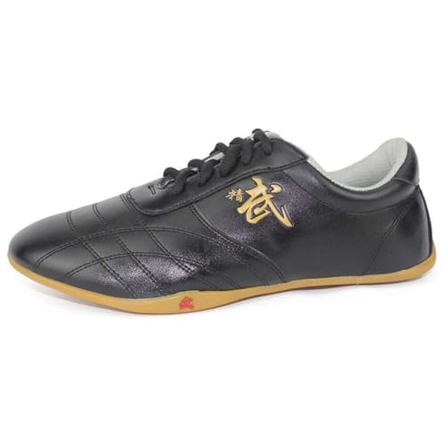 Chinesische Tai Chi Kung Fu Turnschuhe Anti-Rutsch Leichte Soft Karate Kampfsport Trainingsschuhe Für Jugendliche Erwachsene,Schwarz,33 EU von Generic