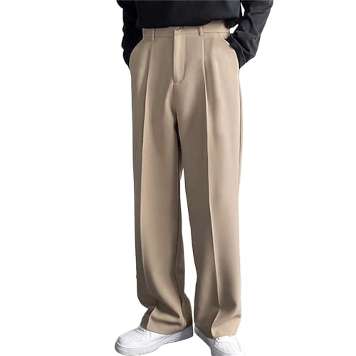 Chino Hose Herren Loose Fit Anzughose Weit Freizeithose Weites Bein Elegant mit Schrägen Taschen Classics Business Hose Chino Hose Herren Loose Fit Anzughose Weit Freizeithose Weites Bein Elegant mit Schrägen Taschen Classics Business Hose von Generic