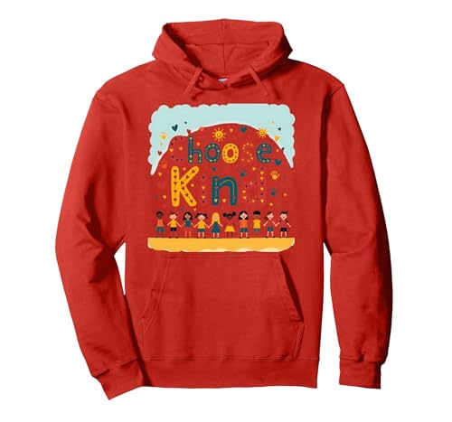 Choose Kind Kindness for Kids, inspirierendes Wandbild Pullover Hoodie, Unisex für Erwachsene, Rot, XXL von Generic