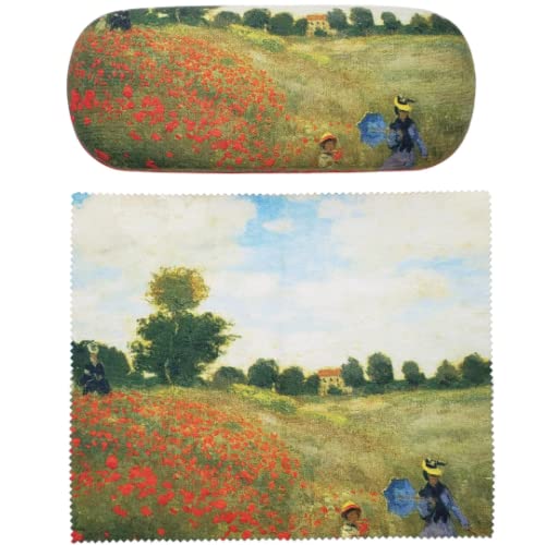 Claude Monet Painting Art Brillenetui mit passendem Mikrofaser-Reinigungstuch von Generic