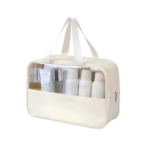 Clear Make -up -Tasche - Transparenter Speicherorganisator, Toildern PVC -Make -up -Taschen | wasserdichte Makeup -Beutel Mit Reißverschluss | Damen Waschbeutel Für Frauen Mädchen Tägliche Hautpfleg von Generic