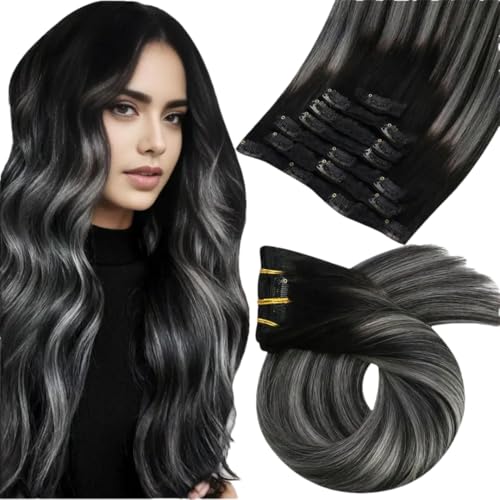 Clip-In-Haarverlängerungen, Echthaar, Remy-Haar, Glatt, 5 & 7 Stück, Brasilianische Clip-In-Haarverlängerungen Clip-In-Haarverlängerungen, Echthaar, Remy-Haar, Glatt, 5 & 7 Stück, Brasilianische Clip-In-Haarverlängerungen von Generic