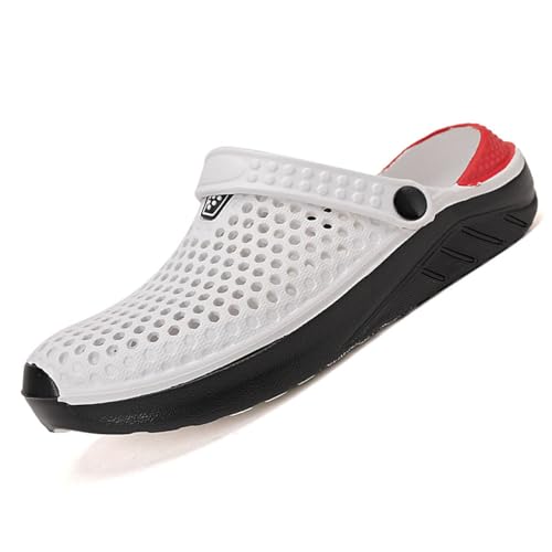 Clogs Gartenschuhe Herren Sommer Hausschuhe Badeschuh Atmungsaktiv Garten Clogs Leicht Gartenclogs Bequem Pantoletten Freizeit Gummischuhe Mode Schlappen Beach Slipper von Generic