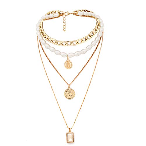 Code Halskette Choker für Frauen Mädchen Gold Zierliche Kette Halskette Inspirierender Schmuck Geburtstag Valentinstag Muttertag Geschenke für Frauen Mama Tochter Freunde Brief Anhänger, Gold-A, Einheitsgröße von Generic