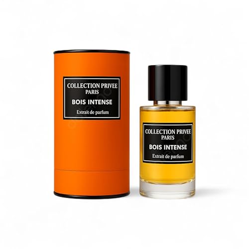Collection Privée Bois Intense Parfüm 50 ml – Eau de Parfum EdP für Herren mit holzigen Noten aus Iris, Weihrauch, Leder & Honig Eleganter, intensiver Duft Langanhaltend Made in France Luxus Orange von Generic