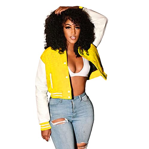 College Jacke Damen Oldschool Grün - Blouson Damen Schwarz Dünn Bomberjacke Doppelripp Übergangsjacke Elegant Steppjacke Button Down Bikerjacke Sommer Baseball Jacke Herbst Strickjacke von Generic