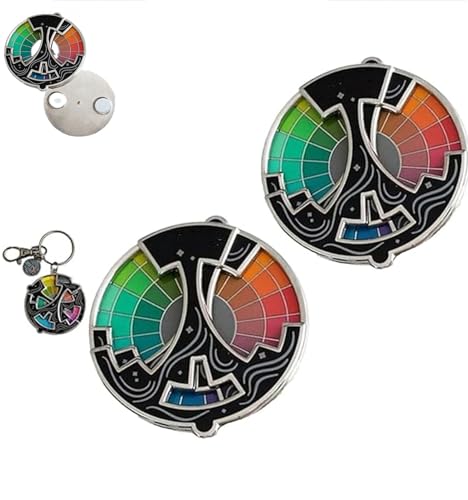 Color Fidget Enamel Pin,Creative Color Fidget Wheel Lapel Pins,Color Rotating Fidget Wheel,Creative Interactive Rotating Wheel Pin,Cute Enamel Pins for Women and Men (2Pcs) von Generic