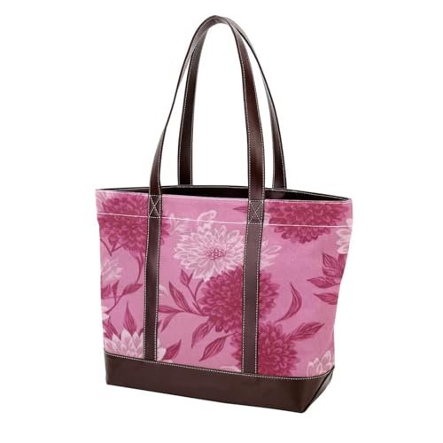 Colored Leaves-731 Modische Damen-Schultertasche aus gewaschenem strapazierfähigem Leder mit Tragegriff oben und Taschen mit Reißverschluss von Generic
