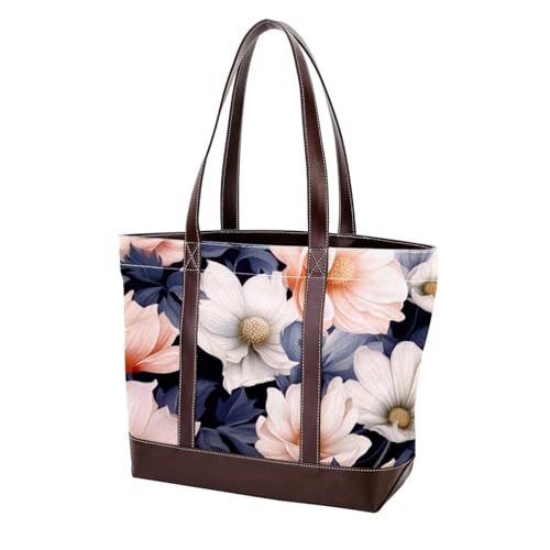 Colorful Flowers-1530 Schulter-Geldbörse für Damen, groß, weiches gewaschenes Leder und strapazierfähige Handtaschen, Mehrfarbig 08, 33.8x12x31cm/13.3x4.7x12.2 in Colorful Flowers-1530 Schulter-Geldbörse für Damen, groß, weiches gewaschenes Leder und strapazierfähige Handtaschen, Mehrfarbig 08, 33.8x12x31cm/13.3x4.7x12.2 in von Generic