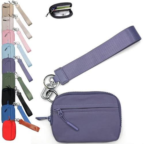 Commonlyto Wallet, The Wallet 2. Generation, Kartenetui mit Reißverschluss und Ausweisfenster/Handschlaufe, for die tägliche Reise von Frauen(Purple) von Generic
