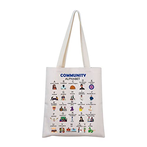 Community TV Show inspiriertes Geschenk Community Tote Bag Community Merchandise Community Fans Geschenk, Community-Tragetasche, Small von Generic