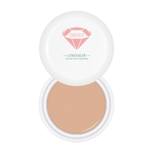 Concealer Makeup,Feuchtigkeitsspendende Concealer Creme - Pflegeleichtes Wasserdichtes Full Coverage für Frauen Mädchen Flecken Dunkle Ringe Hochzeit Verabredung von Generic