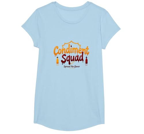 Condiment Squad: Ketchup- und Senf-Geschmacksstreuer T-Shirt, Girls, Himmelblau, L Condiment Squad: Ketchup- und Senf-Geschmacksstreuer T-Shirt, Girls, Himmelblau, L von Generic
