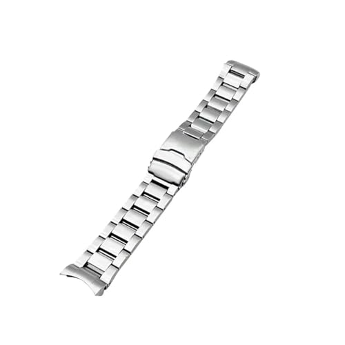 Cong Yi Kompatibel mit SKX007 SKX009 SRPD 22 mm Uhrenarmband, Edelstahl-Uhrenarmband, Armbänder mit massiven Bogenenden, Faltschließe, Uhrenarmband ersetzen(1,20mm) von Generic