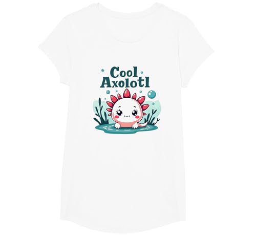 Cooles Axolotl Kid Aquatic Adventure Jungen Unterwasserspaß T-Shirt, Girls, Weiß, XS Cooles Axolotl Kid Aquatic Adventure Jungen Unterwasserspaß T-Shirt, Girls, Weiß, XS von Generic
