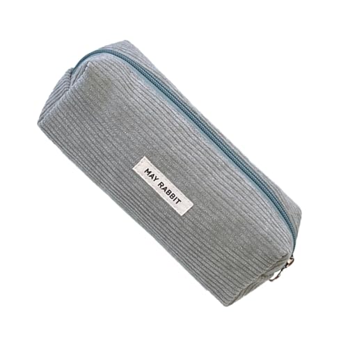 Cord-Federmäppchen, Cord-Federmäppchen - Modische Stiftetasche - Multifunktionales Federmäppchen mit großer Kapazität, Make-up-Tasche aus Cord, Kosmetiktasche von Generic