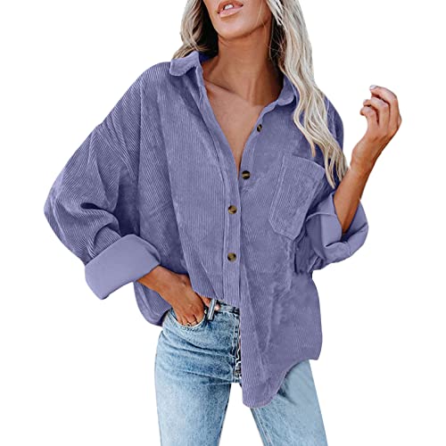 Cordjacke Dame Langarm Oversized - Sweatjacke Gestreift Cord Hemdjacke Flausching Bluse Revers Cordjacken Langarm Sweatjacken Elegante Langarmshirt Langarm Herbstjacke Thermo Winter Trainingsjacken Cordjacke Dame Langarm Oversized - Sweatjacke Gestreift Cord Hemdjacke Flausching Bluse Revers Cordjacken Langarm Sweatjacken Elegante Langarmshirt Langarm Herbstjacke Thermo Winter Trainingsjacken von Generic