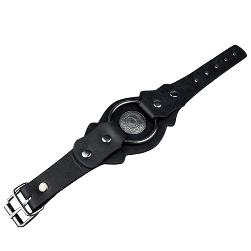Cosplay Mittelalter Armband, PU Leder Mittelalter Armband | Vintage PU Leder Cosplay Mittelalterlich,Kostüm Handgelenk Schnalle Befestigung Bequemer Schmuck für Freundin, Freund, verwijzen naar de von Generic