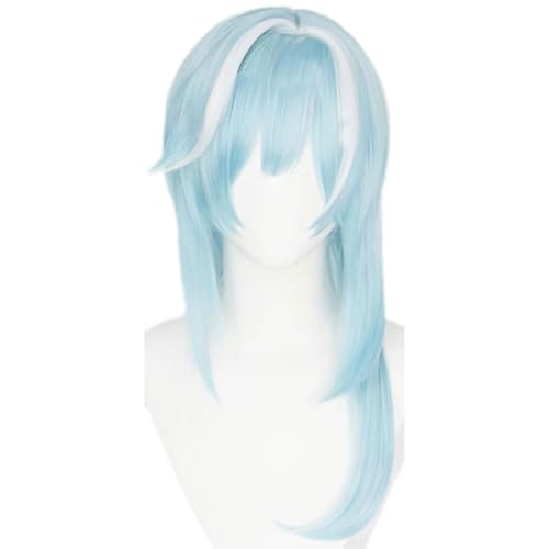 Cosplay Perücke Für Genshin Eula Hellblau Lang Lockig Gewellt Pony Haar Perücke Frauen Mädchen Kostüm Party Halloween Cosplay Perücke Für Genshin Eula Hellblau Lang Lockig Gewellt Pony Haar Perücke Frauen Mädchen Kostüm Party Halloween von Generic