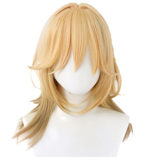 Cosplay Perücke Für Kaveh Gelb Mittlere Kurze Perücken Anime Cos Rolle Für Kostüme Party Weihnachten Halloween Tägliche Kleidung von Generic