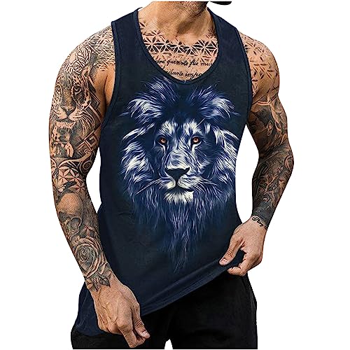 Coupons rabatt Amazon Angebote Herren Tank Top Regular Stretch T Shirt Passform Sport Unterhemd 2024 Athletic Achselshirts Bodybuilding Workout Muskelshirt Bequeme Trägershirts Prints Tankshirt von Generic