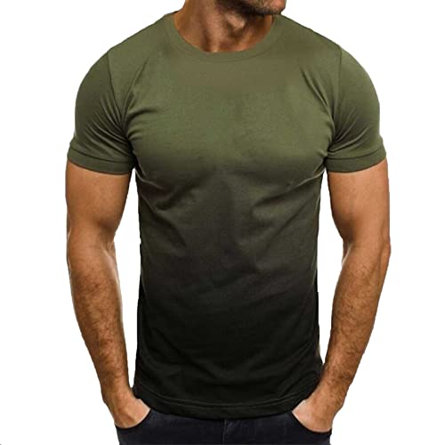 Coupons rabatt Amazon Angebote T-Shirts für Herren Kurzarm Sommer Tshirt Regular Stretch Oberteile Round Neck Workout Sweatshirt 2024 Slim Fit Sportshirt Komfortables Sportstyle Fitnessshirt von Generic