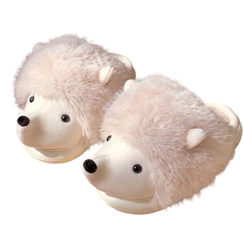 Cow Slippers Kuh Hausschuhe Unisex Flauschig Damen Herren Plüsch Pantoffeln Niedliche Tier Kaninchen Weich Plüsch Winter Hausschuhe Baumwolle von Generic