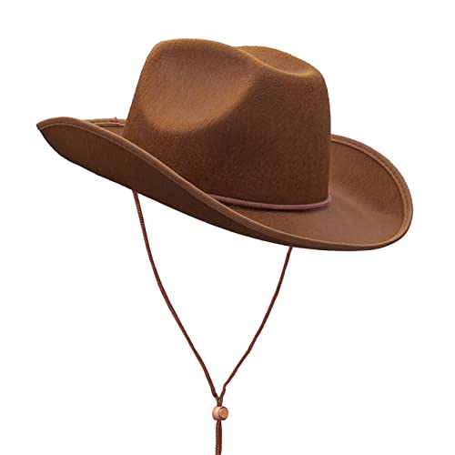 Cowboy Panamahut Original Sommer Western Cowboy breiter Krempe Strohhut Western Cowboyhüte Sun Hat Cowgirl Sommerhut PanamaJazz Hut Lässige Outdoor Sommer Cowboy Strohkappen von Generic