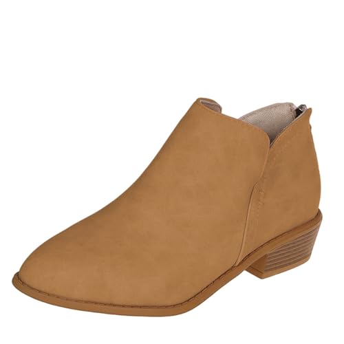 Cowboy Stiefel Damen Braun | Damen Stiefeletten Mit Absatz Kurz-Motorradstiefel Mode Western Stiefel Blockabsatz Biker Stiefel Retro Winter-Herbst-Stiefel Chelsea-Stiefel Ankle Boots Damenschuhe Cowboy Stiefel Damen Braun | Damen Stiefeletten Mit Absatz Kurz-Motorradstiefel Mode Western Stiefel Blockabsatz Biker Stiefel Retro Winter-Herbst-Stiefel Chelsea-Stiefel Ankle Boots Damenschuhe von Generic