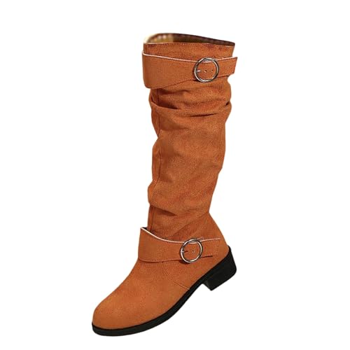 Cowboystiefel Damen Halbhoch Stiefeletten Elegant Halbschuhe Schwarze Breit Herbst Stiefel Breit Cowboystiefel Halbhoch Stiefeletten Cowboy Boots Schwarz Elegant von Generic