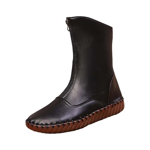 Cowboystiefel Damen Wildleder Halbstiefel Schlupfschuhe Cowboyboots Ankle Boots Ankle Boots Halbhohe Westernstiefel Halbhoch Westernstiefel Damenstiefel von Generic