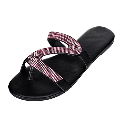 Cozyslides Original Damen Hausschuhe Badeschuhe Sandalen rutschfeste Bequem Badelatschen Dick Eva Indoor Slippers Dicke Sohle Peep Toe Hausschuhe Pu-Leder Pantoffeln Gummi Plateau von Generic