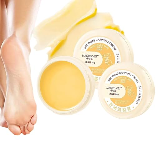 Cracked Skin Repair Cream - Anti Crack Cream, Winter Crack &Hand Foot Cream, Natürliche Anti-Rissige Frost, Feuchtigkeitsspendende Anti-Cracking-Fuß- und Handcreme (3PCS) von Generic