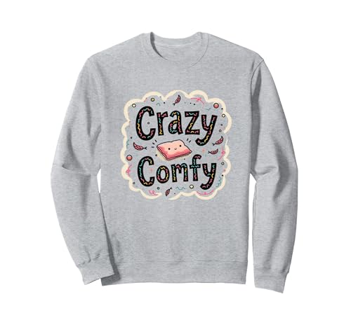 Crazy Comfy Freak in The Laken Gemütlicher Humor vor dem Schlafengehen Sweatshirt, Unisex für Erwachsene, Grau Meliert, XL Crazy Comfy Freak in The Laken Gemütlicher Humor vor dem Schlafengehen Sweatshirt, Unisex für Erwachsene, Grau Meliert, XL von Generic
