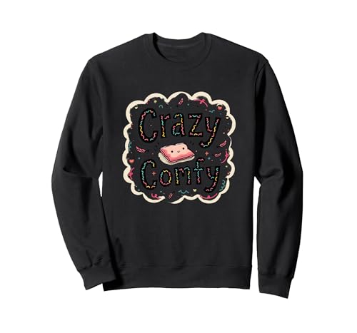 Crazy Comfy Freak in The Laken Gemütlicher Humor vor dem Schlafengehen Sweatshirt, Unisex für Erwachsene, Schwarz, XXL von Generic