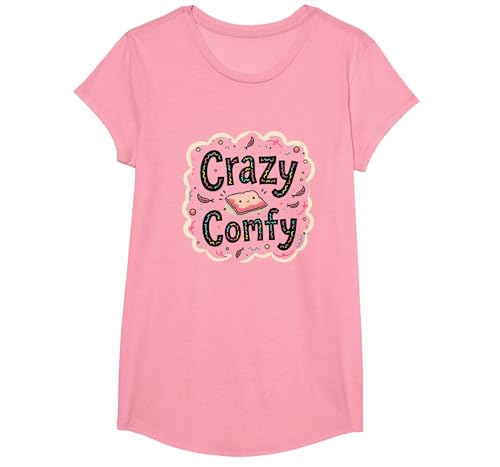 Crazy Comfy Freak in The Laken Gemütlicher Humor vor dem Schlafengehen T-Shirt, Girls, Rosa, XS Crazy Comfy Freak in The Laken Gemütlicher Humor vor dem Schlafengehen T-Shirt, Girls, Rosa, XS von Generic