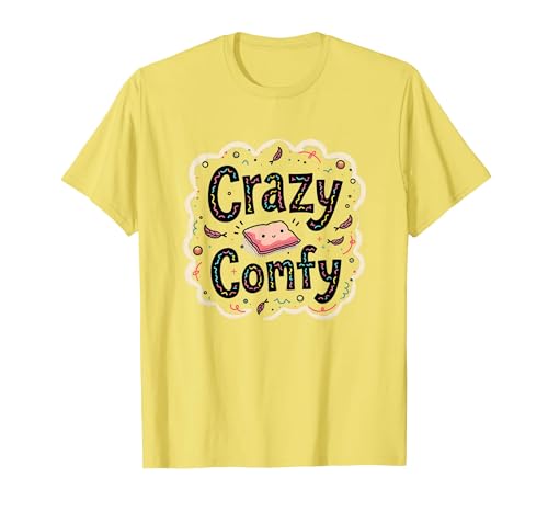 Crazy Comfy Freak in The Laken Gemütlicher Humor vor dem Schlafengehen T-Shirt, Herren, Gelb, XXL von Generic