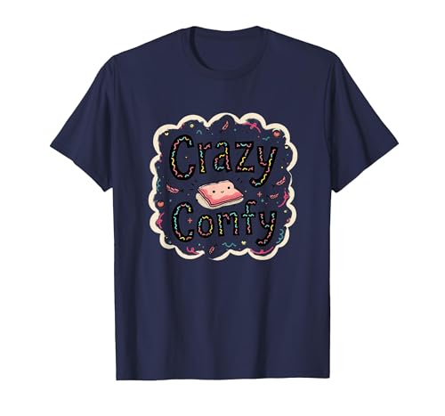 Crazy Comfy Freak in The Laken Gemütlicher Humor vor dem Schlafengehen T-Shirt, Herren, Marineblau, 4XL von Generic
