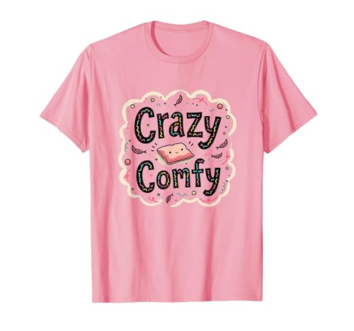 Crazy Comfy Freak in The Laken Gemütlicher Humor vor dem Schlafengehen T-Shirt, Herren, Rosa, S von Generic