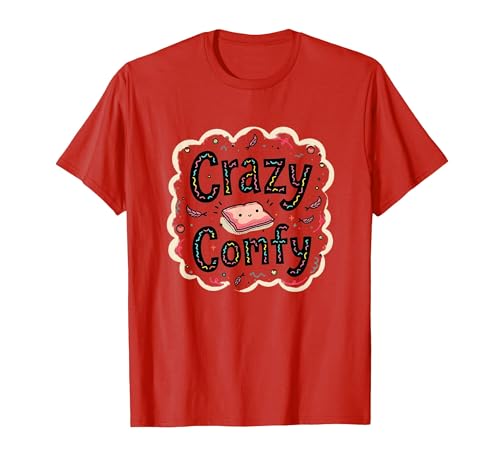 Crazy Comfy Freak in The Laken Gemütlicher Humor vor dem Schlafengehen T-Shirt, Herren, Rot, XL von Generic