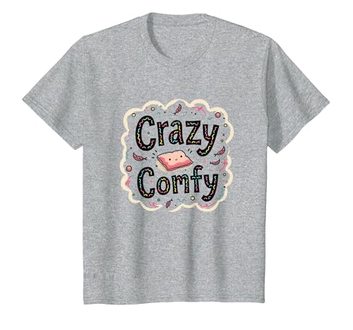Crazy Comfy Freak in The Laken Gemütlicher Humor vor dem Schlafengehen T-Shirt, Kinder, Grau Meliert, 98 Crazy Comfy Freak in The Laken Gemütlicher Humor vor dem Schlafengehen T-Shirt, Kinder, Grau Meliert, 98 von Generic