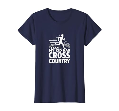 Cross Country Mom: Ich kann Nicht, Mein Kind hat Cross Country T-Shirt, Damen, Marineblau, XS Cross Country Mom: Ich kann Nicht, Mein Kind hat Cross Country T-Shirt, Damen, Marineblau, XS von Generic