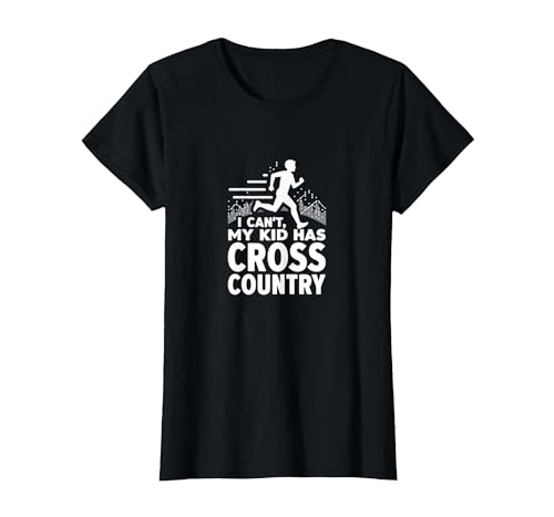 Cross Country Mom: Ich kann Nicht, Mein Kind hat Cross Country T-Shirt, Damen, Schwarz, XS von Generic