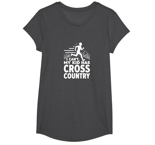 Cross Country Mom: Ich kann Nicht, Mein Kind hat Cross Country T-Shirt, Girls, Anthrazit Meliert, XS Cross Country Mom: Ich kann Nicht, Mein Kind hat Cross Country T-Shirt, Girls, Anthrazit Meliert, XS von Generic