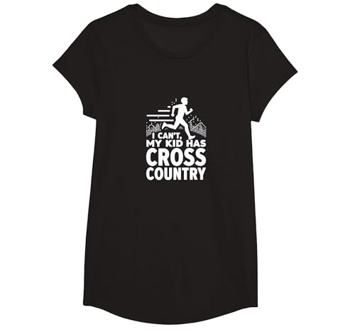 Cross Country Mom: Ich kann Nicht, Mein Kind hat Cross Country T-Shirt, Girls, Schwarz, XS Cross Country Mom: Ich kann Nicht, Mein Kind hat Cross Country T-Shirt, Girls, Schwarz, XS von Generic