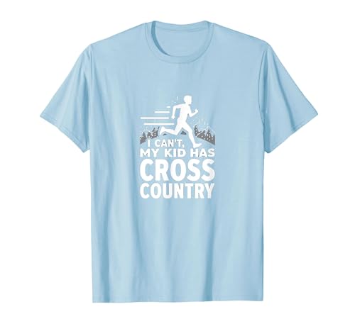 Cross Country Mom: Ich kann Nicht, Mein Kind hat Cross Country T-Shirt, Herren, Himmelblau, S von Generic